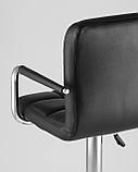 Стул барный Stool Group Малави черный, газ-лифт, обивка из искусственной кожи, фото 9