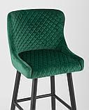 Стул барный Stool Group Ститч велюр изумрудный, обивка из мебельной велюровой ткани, фото 10