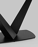 Стол обеденный Stool Group Аврора 160*90 керамика черная столешница под мрамор основание металл, фото 9