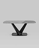 Стол обеденный Stool Group Аврора 180*90 керамика черная столешница под мрамор основание металл, фото 7