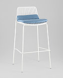 Стул барный Stool Group Louran с подушкой белый, фото 2