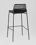 Стул барный Stool Group Louran с подушкой чёрный, фото 6