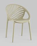Стул Stool Group пластиковый Monstera зеленый с декорированной спинкой ножки пластик, фото 2