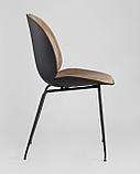 Стул Stool Group Beetle PU бежевый, металлический каркас, черные ножки, фото 4