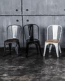 Стул Stool Group Tolix черный глянцевый, экокожа, пластик, металл, фото 5