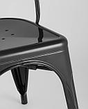 Стул Stool Group Tolix черный глянцевый, экокожа, пластик, металл, фото 10