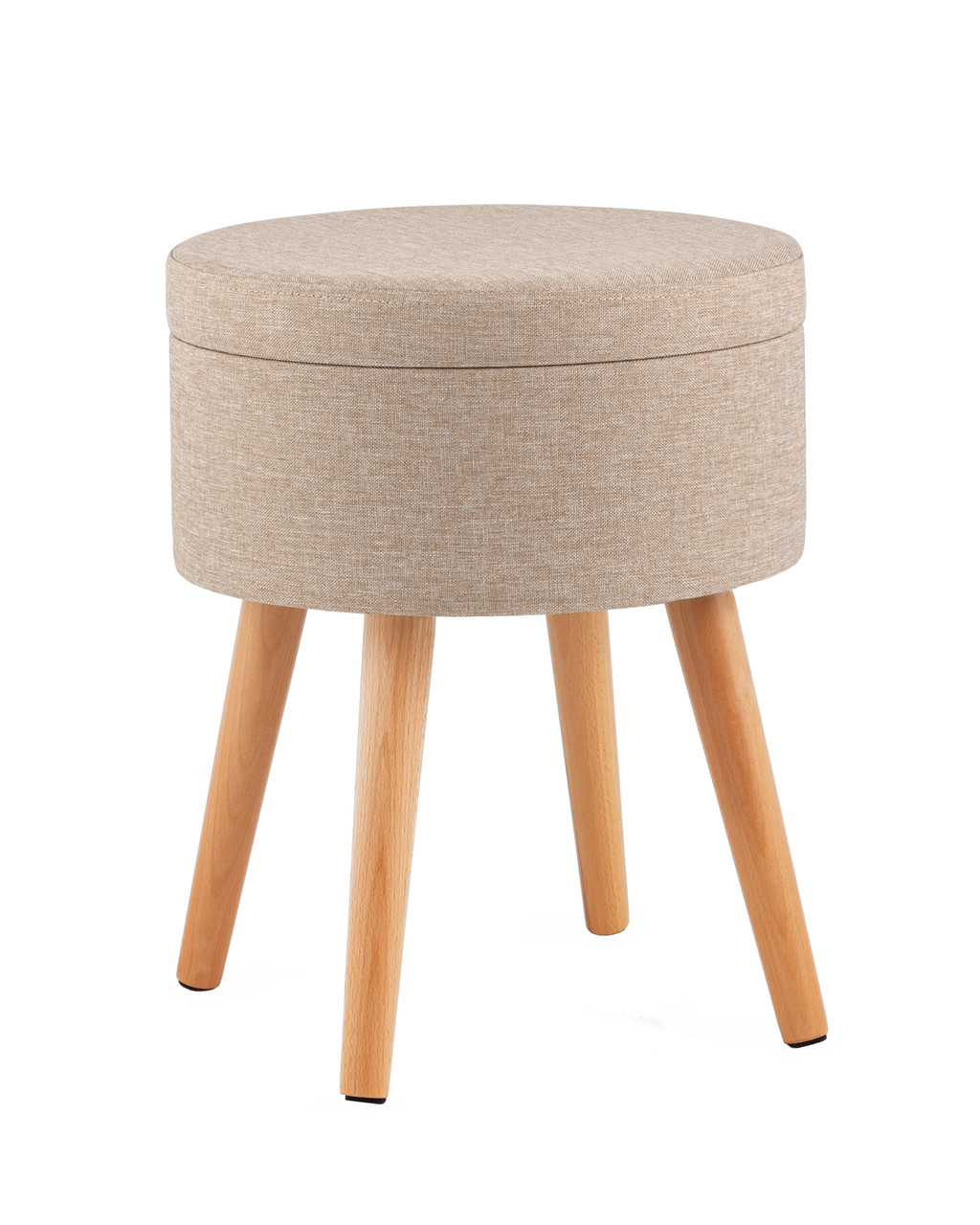 Пуф Stool Group Store Woody рогожка бежевая с ящиком