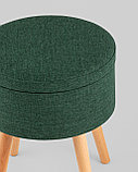 Пуф Stool Group Store Woody рогожка темно-зелёная с ящиком, фото 6