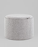 Пуф Stool Group Хюгге L букле серый, фото 2