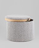 Пуф Stool Group Хюгге L букле серый, фото 3