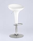Стул барный Stool Group Bomba (Бомба) белый газ-лифт, пластик, хром, фото 2