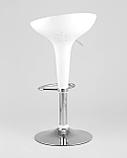 Стул барный Stool Group Bomba (Бомба) белый газ-лифт, пластик, хром, фото 5
