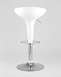 Стул барный Stool Group Bomba (Бомба) белый газ-лифт, пластик, хром, фото 6