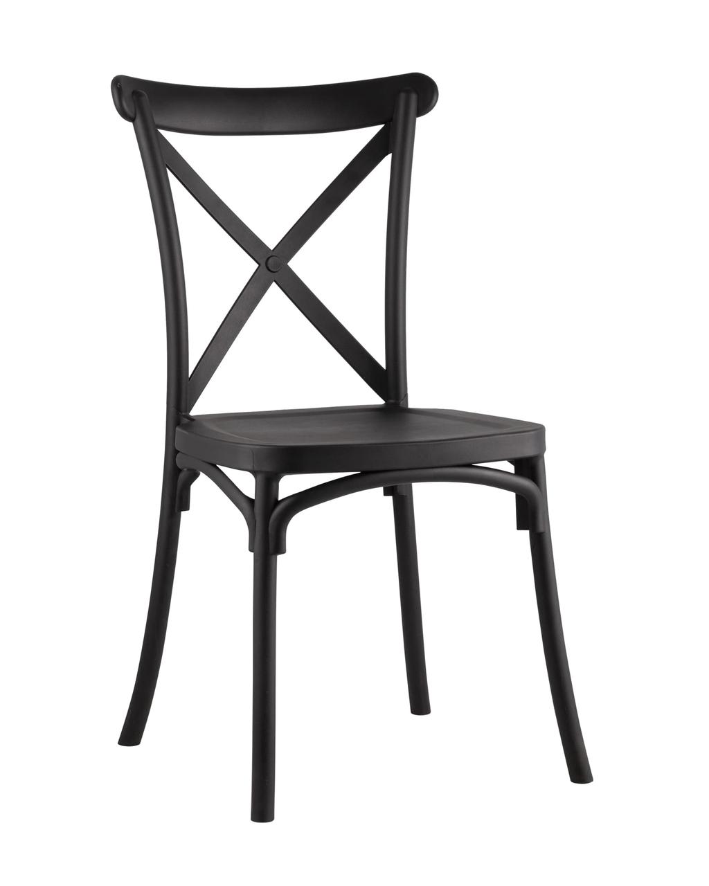 Стул Stool Group пластиковый Кроссбэк черный