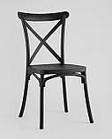 Стул Stool Group пластиковый Кроссбэк черный, фото 2