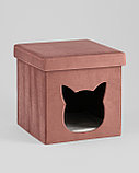 Пуф Stool Group Store Pet розовый складной с ящиком, фото 2