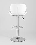 Стул барный Stool Group Бон белый обивка экокожа на хромированной ножке, фото 7
