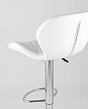 Стул барный Stool Group Бон белый обивка экокожа на хромированной ножке, фото 9