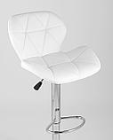 Стул барный Stool Group Бон белый обивка экокожа на хромированной ножке, фото 10