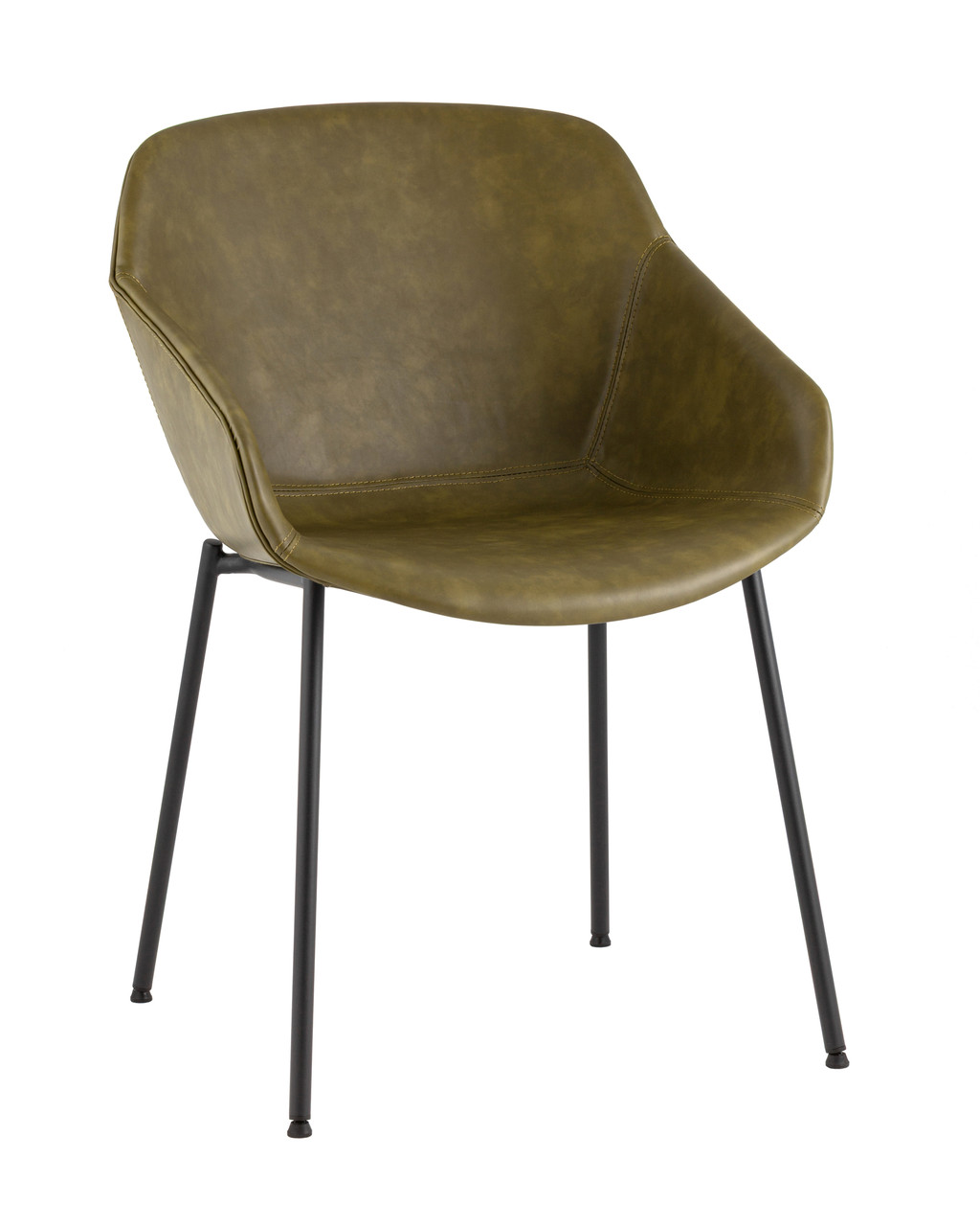 Стул Stool Group Ashby экокожа зелёный сиденье
