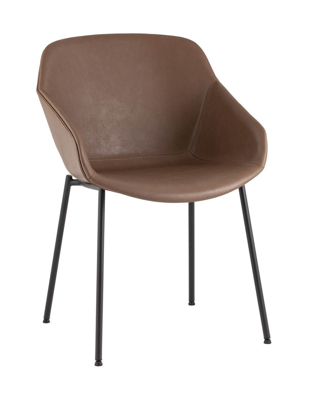 Стул Stool Group Ashby экокожа светло-коричневый сиденье