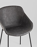 Стул Stool Group Ashby экокожа серый сиденье, фото 8