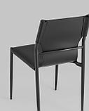 Стул Stool Group обеденный West черный экокожа ножки металл, фото 9