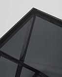 Журнальный стол Stool Group ИНСИГНИЯ 55*55 нержавеющая сталь темный хром стекло smoke, фото 6