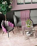 Журнальный стол Stool Group 55*55 ГЭТСБИ серебро, профиль каркаса сталь, материал столешницы стекло, фото 3
