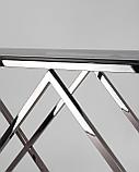 Консоль Stool Group ИНСИГНИЯ 115*30 темный хром стекло smoke, фото 6