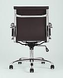 Компьютерное кресло TopChairs TopChairs City S офисное коричневое, обивка экокожа, механизм качания и, фото 7