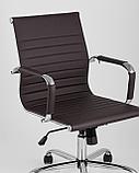Компьютерное кресло TopChairs TopChairs City S офисное коричневое, обивка экокожа, механизм качания и, фото 10
