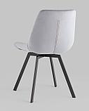 Стул Stool Group для кухни вращающийся Флекс велюр велютто серый, фото 8