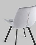 Стул Stool Group для кухни вращающийся Флекс велюр велютто серый, фото 9