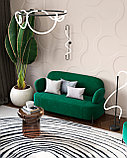 Диван Stool Group Кэнди велюр зелёный, ножки черные, металл, фото 3