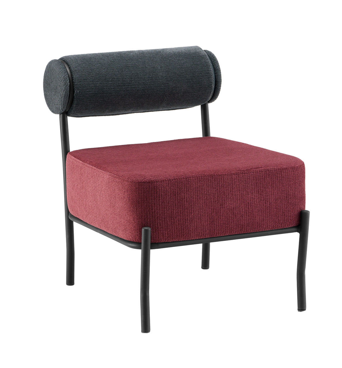 Кресло Stool Group Ponpoun тёмно-серый бордо