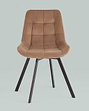 Стул Stool Group для кухни вращающийся Флекс велюр капучино, фото 6