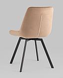 Стул Stool Group для кухни вращающийся Флекс велюр капучино, фото 8