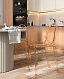 Стул Stool Group Victoria Ghost NEW янтарный из прозрачного пластика, фото 3