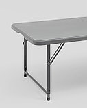 Стол Stool Group складной 122*61*74 см с регулировкой высоты серый, фото 5