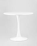 Стол Stool Group Tulip белый, столешница МДФ, ножка металл, фото 2
