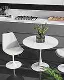 Стол Stool Group Tulip белый, столешница МДФ, ножка металл, фото 3