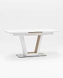 Стол Stool Group обеденный Атланта раскладной 160-200*90 белый, фото 2