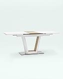 Стол Stool Group обеденный Атланта раскладной 160-200*90 белый, фото 5