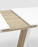 Стол Stool Group обеденный Атланта раскладной 160-200*90 белый, фото 7