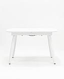 Стол Stool Group обеденный Чикаго раскладной 120-160*90 белый, фото 3