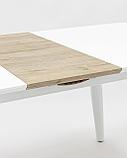 Стол Stool Group обеденный Чикаго раскладной 160-200*90 белый, фото 5