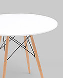 Стол Stool Group EAMES DSW D90, белый, столешница МДФ, ножки метал, массив бука, фото 6