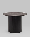 Стол Stool Group Ballet 100*75 столешница темное дерево ножки металл, фото 2