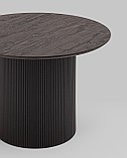 Стол Stool Group Ballet 100*75 столешница темное дерево ножки металл, фото 5
